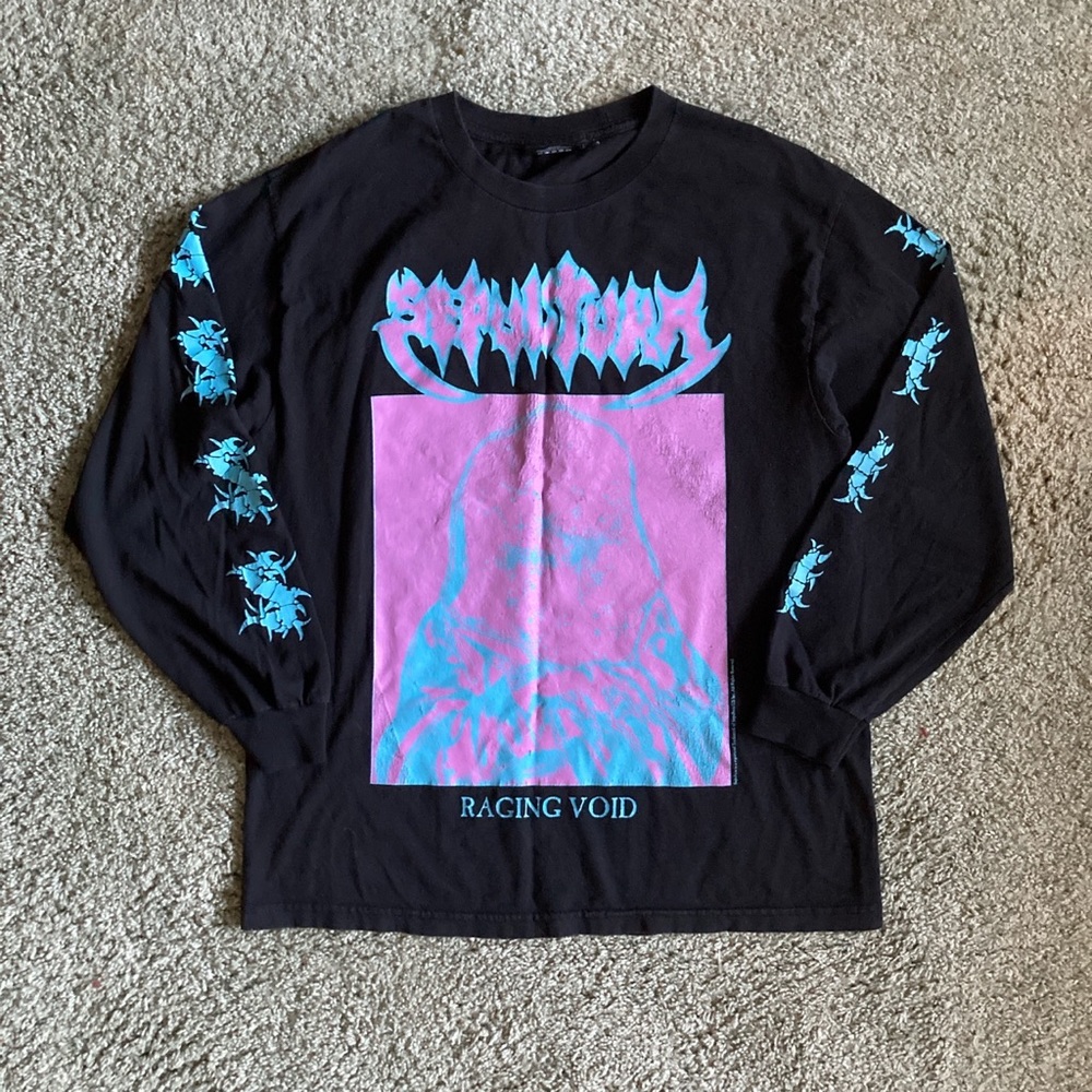 Cyber Y2K grunge long sleeve shirt